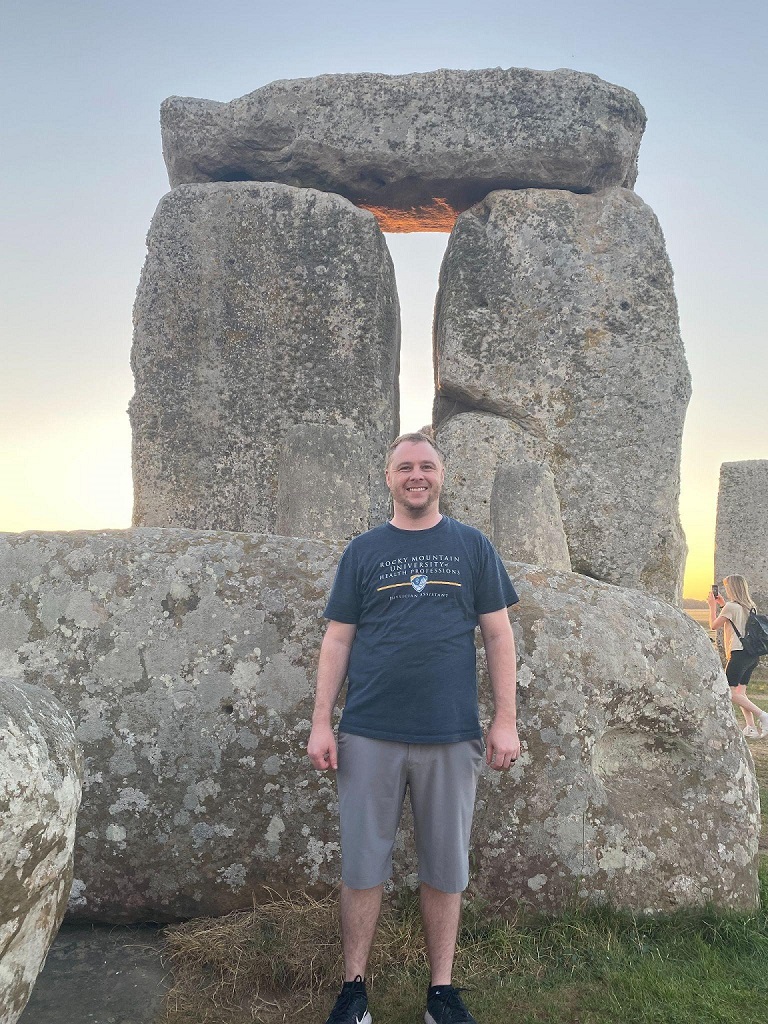 Brad at Stonehenge